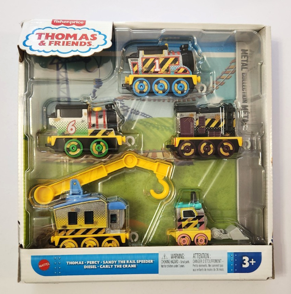 Thomas & Friends 5 Piece Diecast Set Thomas Sandy Percy Diesel Carly Crane